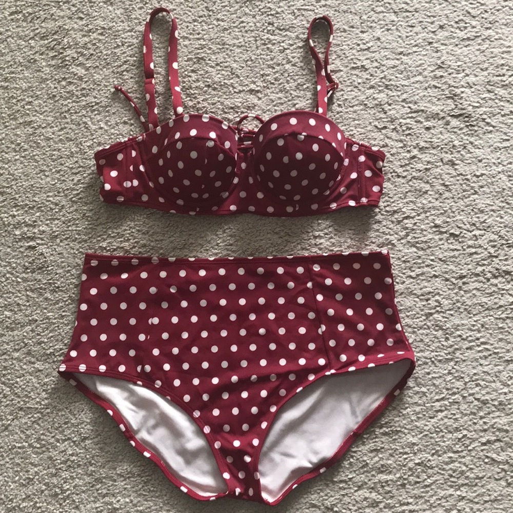 Adore Me high waisted bikini set